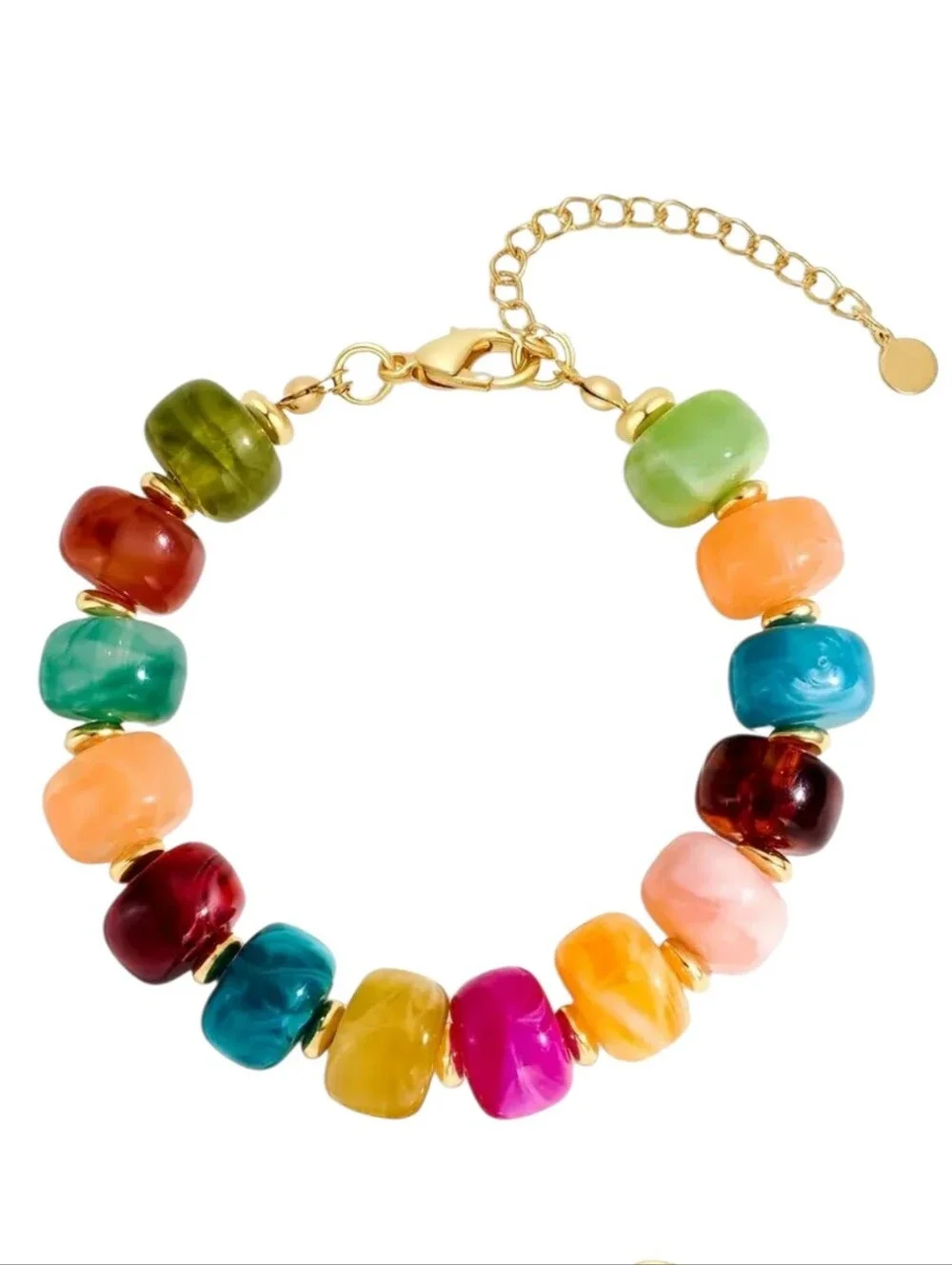 Multicolor Bead Bracelet - Picture 2 of 4